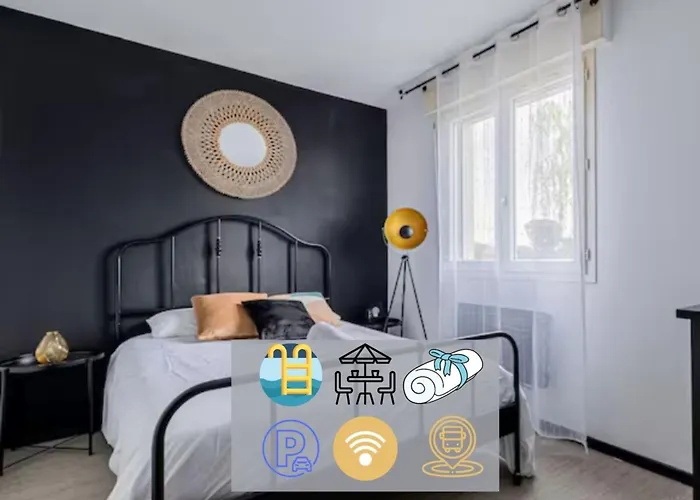 Moundi Piscine-parking-balcon Proche Hippodrome Апартаменты